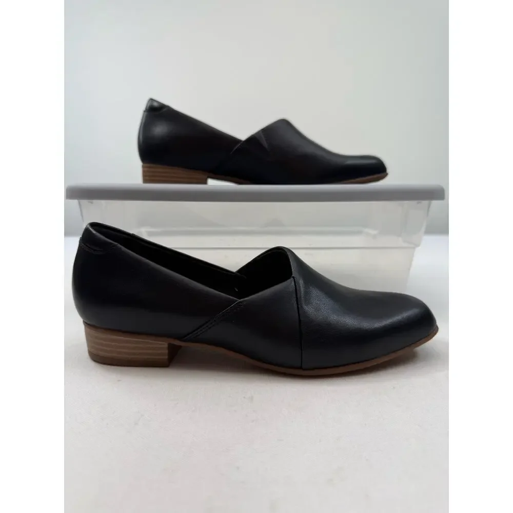 Clarks Collection Ultimate Comfort Black Leather Loafers Womens 7.5‎ Lagenlook